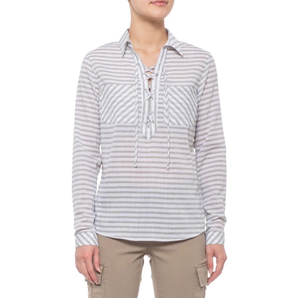 NEW Mountain Hardwear Lace-Up Shirt In Packaging